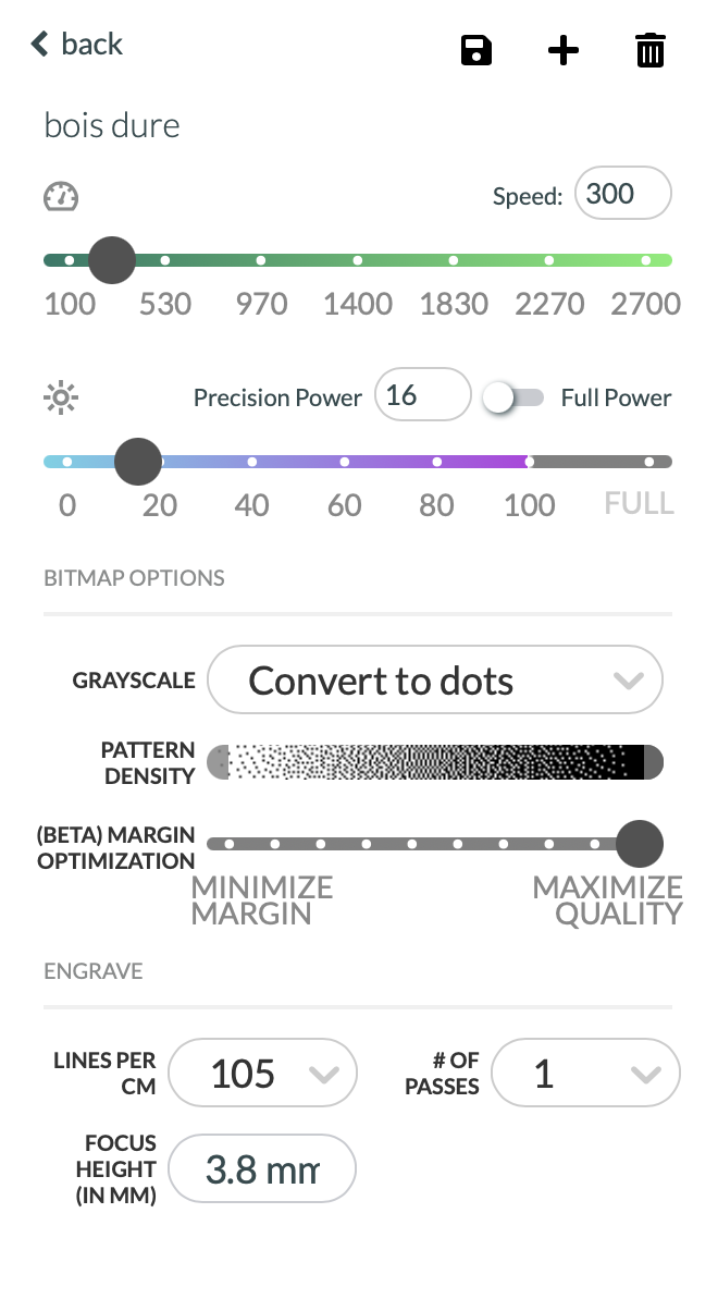 settings glow forge